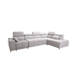 Ecksofa Verona XI Mix mit Schlaffunktion in Velours, Vena 14 - Komfort und Eleganz