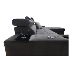 Ecksofa Orbix I Maxi mit Schlaffunktion, USB-Anschluss und Bettkasten