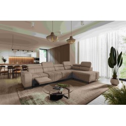 Esquina Verona XI Mix con función para dormir en terciopelo, Vena 14 - Comodidad y Elegancia