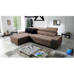 **Meta Title:** Orbix I Mini Corner Sofa with Sleeping Function, Adjustable Headrests, USB Port.