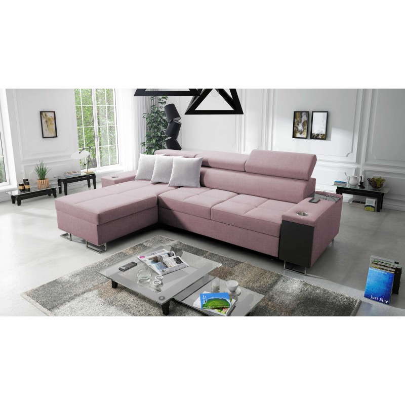 **Meta Title:** Orbix I Mini Corner Sofa with Sleeping Function, Adjustable Headrests, USB Port.