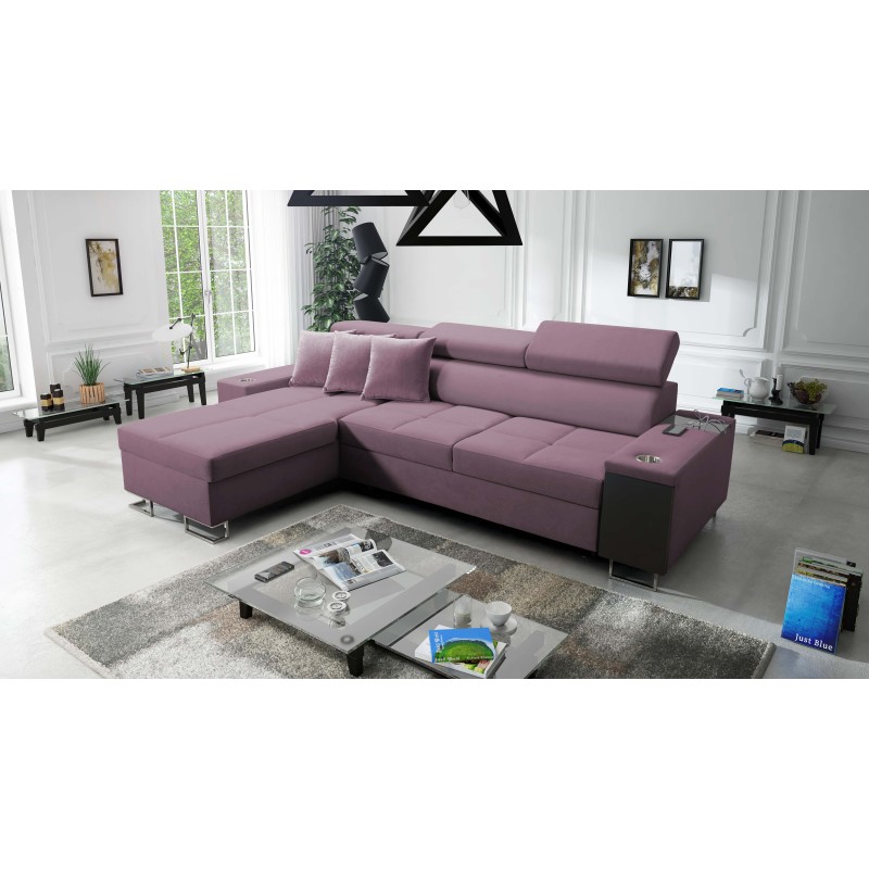 **Meta Title:** Orbix I Mini Corner Sofa with Sleeping Function, Adjustable Headrests, USB Port.