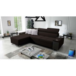 Ecksofa Orbix I Maxi mit Schlaffunktion, USB-Anschluss und Bettkasten