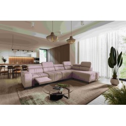 Esquina Verona XI Mix con función de dormir en terciopelo, Vena 10 - Comodidad y Elegancia