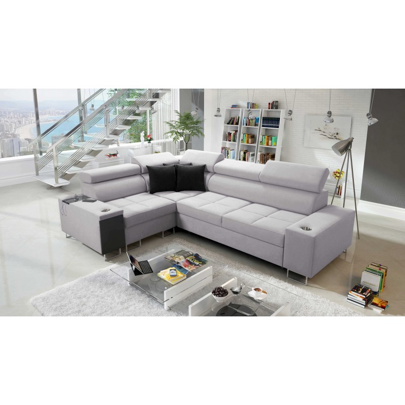 Rincón Orbix II con función de cama, reposacabezas ajustables y puerto USB - Trenzado, Sawana 84