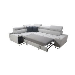 Orbix II corner sofa with sleeping function, adjustable headrests, and USB port - Weave, Sawana 21