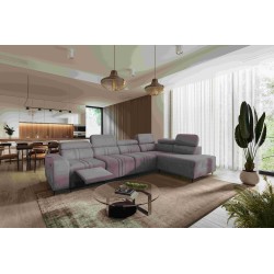 Verona XI Mix Ecksofa mit Schlaffunktion in Samt, Vena 8 - Komfort und Eleganz