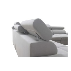 Orbix III corner sofa with sleeping function, adjustable headrests, and USB port - Spacious and comfortable