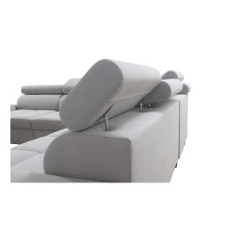 Ecksofa Orbix III mit Schlaffunktion, verstellbaren Kopfstützen und USB-Anschluss - Geräumig und bequem