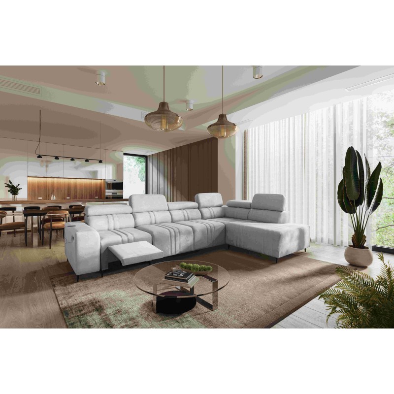 Esquina Verona XI Mix con función de cama en terciopelo, Vena 3 - Comodidad y Elegancia