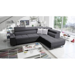 Orbix VII corner sofa with a sleeping function in Plecionka fabric, Sawana 96 - elegance and functionality in one!