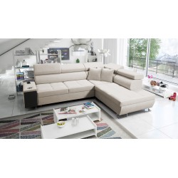 Кутовий диван Orbix VII з функцією сну в тканині Velvet, Ultario Velvet 2979 - елегантність і функціональність в одному!