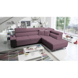The Orbix VII corner sofa with a sleeping function in Velvet fabric, Ultario Velvet 2961 - elegance and functionality in one!