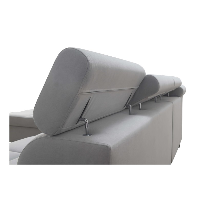 Ecksofa Orbix VII mit Schlaffunktion im Stoff Plecionka, Sawana 84 - Eleganz und Funktionalität in einem!