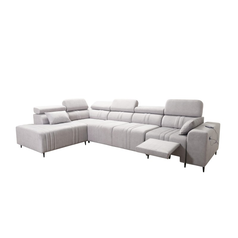 Esquina Verona XI Mix con función para dormir en terciopelo, Vena 14 - Comodidad y Elegancia