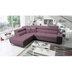 Narożnik Orbix VII z funkcją spania w tkaninie Velvet, Ultario Velvet 2961 - elegancja i funkcjonalność w jednym!