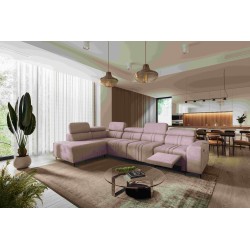 Esquina Verona XI Mix con función de dormir en terciopelo, Vena 10 - Comodidad y Elegancia