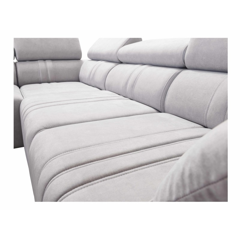 Verona XI Mix Ecksofa mit Schlaffunktion in Velours, Vena 9 - Komfort und Eleganz