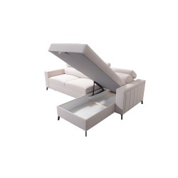 Ecksofa Arco I Maxi mit Velvet, Mono 236 + Kunstleder: Stil, Funktionalität und Komfort in einem
