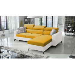 Arco I Maxi Corner Sofa with Velvet, Mono 236 + Eco-leather: style, functionality, and comfort in one