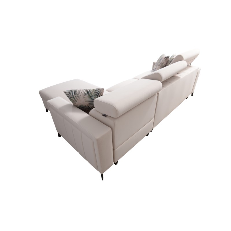 Arco I Maxi Corner Sofa with Velvet, Mono 244 + Eco-leather: style, functionality, and comfort in one