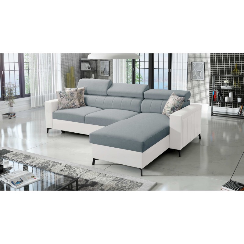 Arco I Maxi Corner Sofa with Weave, Sawana 72 + Eco-leather: style, functionality, and comfort in one