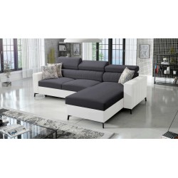 Arco I Maxi Corner Sofa with Plecionka, Sawana 96 + Eco-leather: style, functionality, and comfort in one