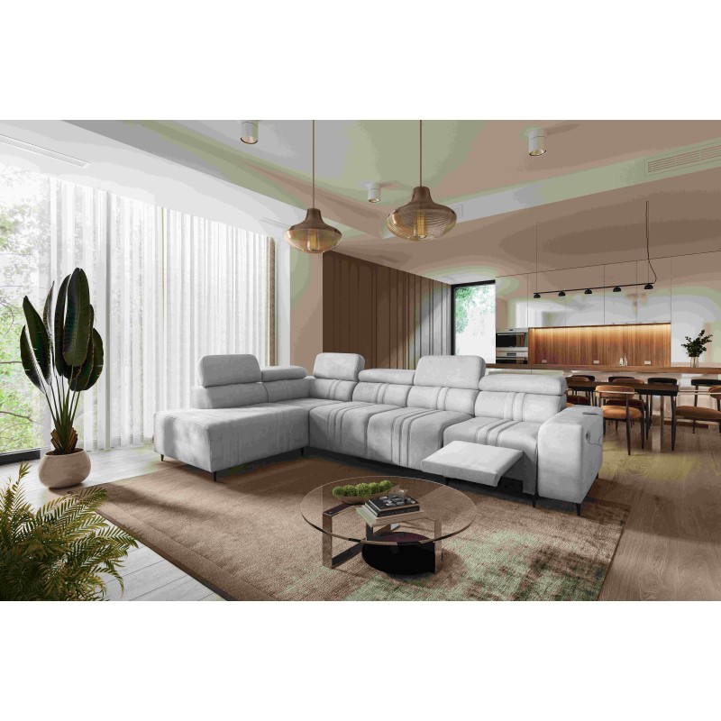 Esquina Verona XI Mix con función de cama en terciopelo, Vena 3 - Comodidad y Elegancia