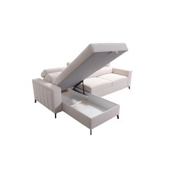 Arco I Maxi Corner Sofa with Velvet, Mono 234 + Eco-leather: style, functionality, and comfort in one