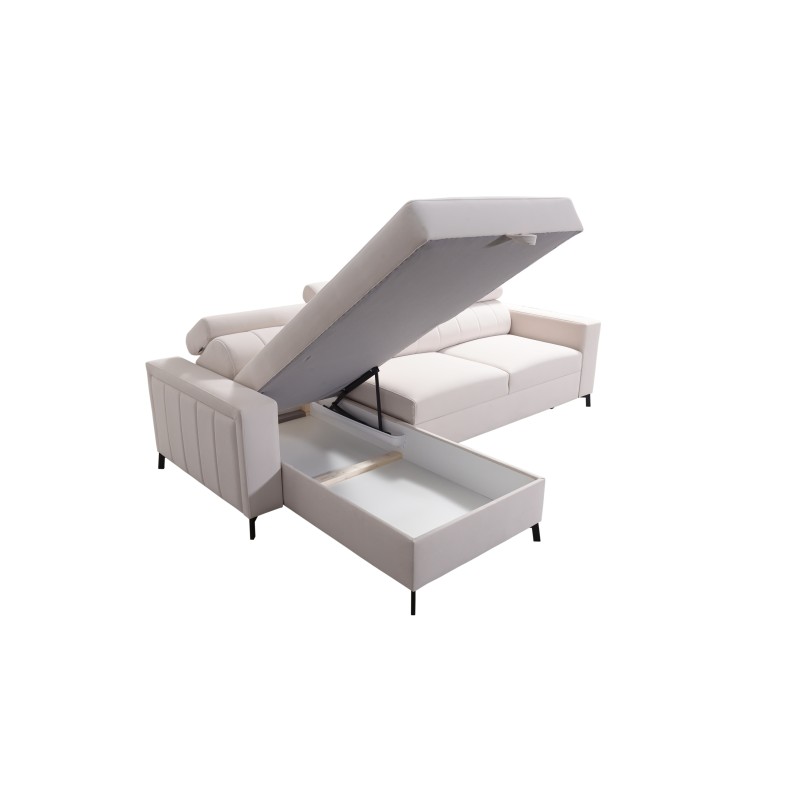 Arco I Maxi Corner Sofa with Velvet, Mono 234 + Eco-leather: style, functionality, and comfort in one