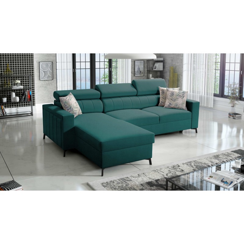 Ecksofa Arco I Maxi mit Velvet, Mono 238: Stil, Funktionalität und Komfort in einem