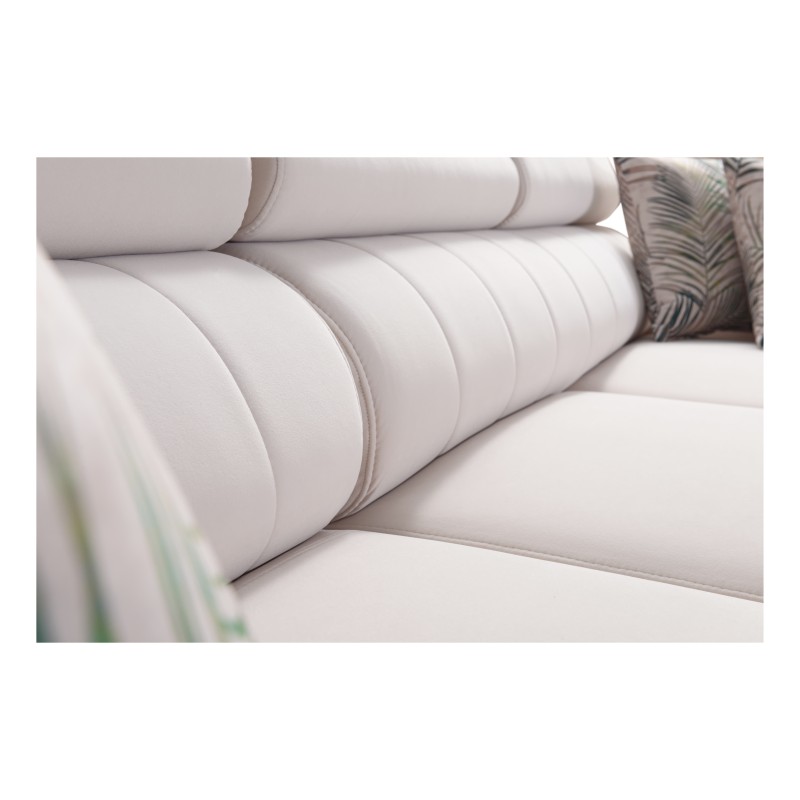 Arco I Maxi Corner Sofa with Velvet, Mono 244 + Eco-leather: style, functionality, and comfort in one