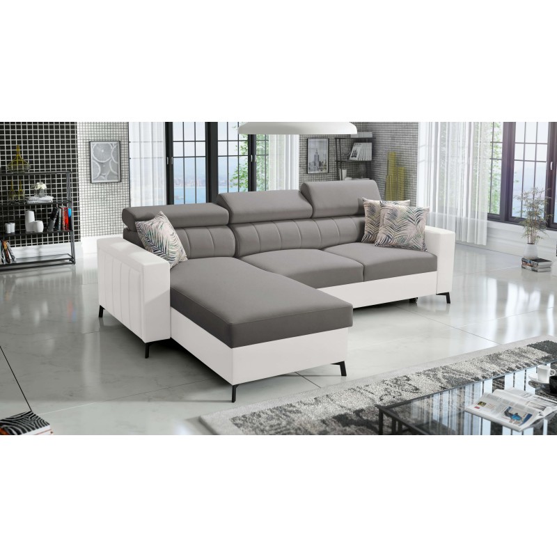 Ecksofa Arco I Maxi mit Velvet, Mono 246 + Ecoskóra: Stil, Funktionalität und Komfort in einem