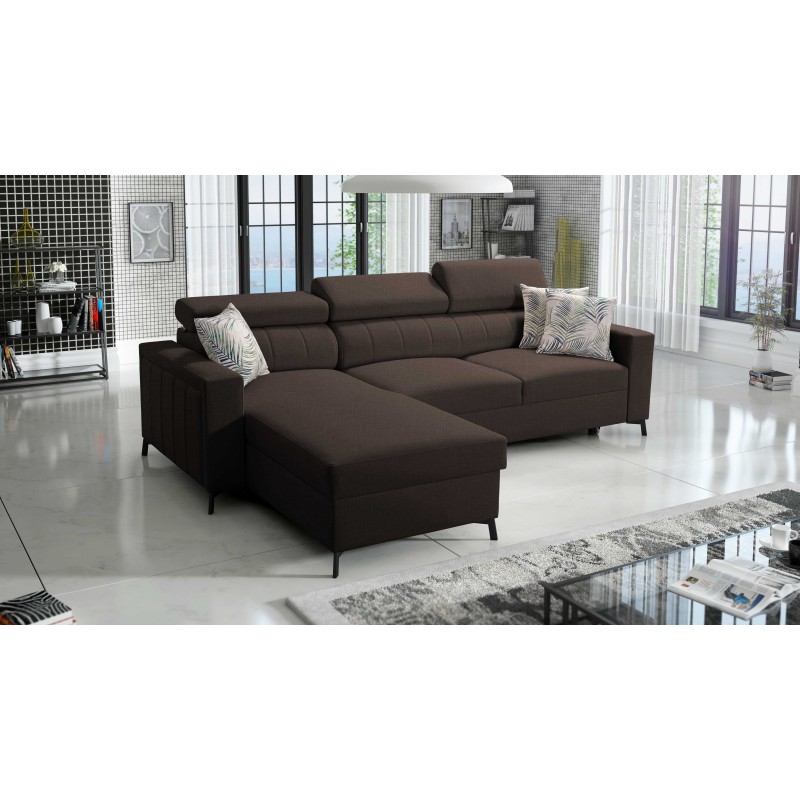 Arco I Maxi Corner Sofa with Plecionka, Sawana 26: style, functionality, and comfort in one