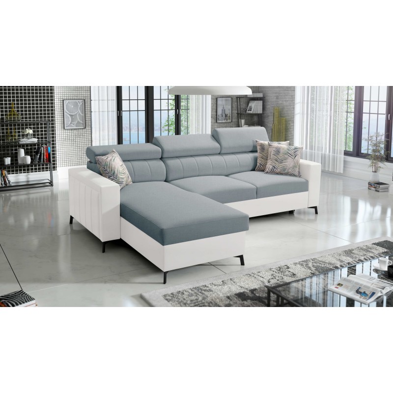 Arco I Maxi Corner Sofa with Weave, Sawana 72 + Eco-leather: style, functionality, and comfort in one