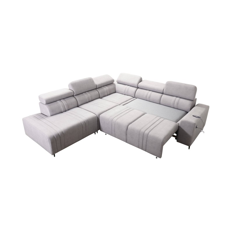Verona IX Mix Corner Sofa with Sleeping and Relaxation Function | Velvet Furniture, Vena 3