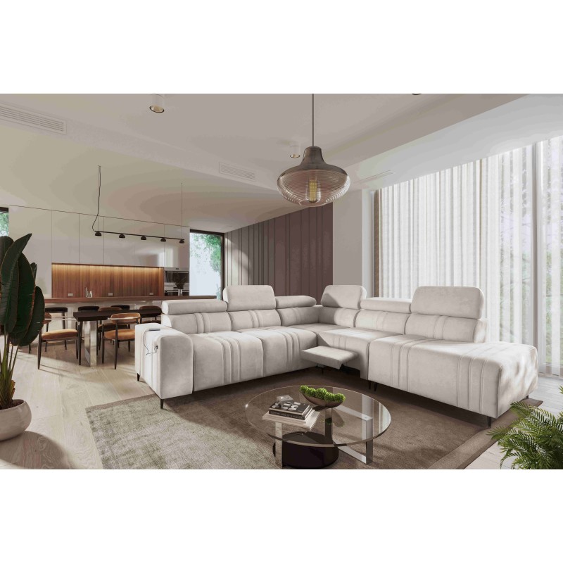 Esquina Verona IX Mix con función de cama y relax | Muebles de terciopelo, Vena 9