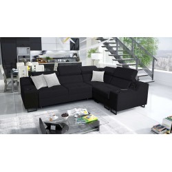 Ecksofa Avanti II mit Schlaffunktion und Lampe mit USB-Anschluss Stoff Sawana 14