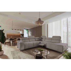 Verona IX Mix Corner Sofa with Sleeping and Relax Function | Velvet Furniture, Vena 8