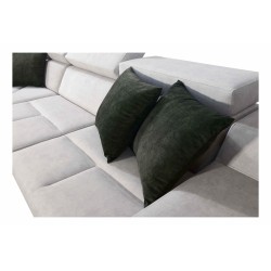 Sofá esquinero Avanti II con función de cama y lámpara con puerto USB, tejido Whisper 9