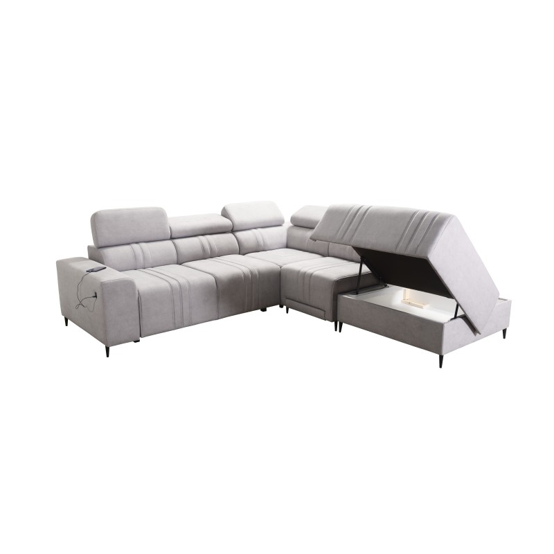Verona IX Mix Corner Sofa with Sleeping and Relax Function | Velvet Furniture, Vena 6