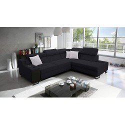 Avanti VII corner sofa with sleeping function and lamp with USB port, fabric Sawana 14