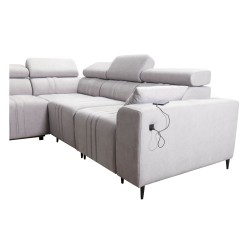 Ecksofa Verona III mit Schlaffunktion in Samtstoff, Vena 13 – Eleganz und Funktionalität in einem Möbelstück