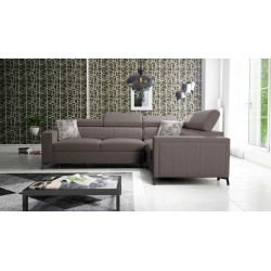 Sofá esquinero Arco II con función de cama - Terciopelo, Mono 234 - Excelente combinación de estilo y confort