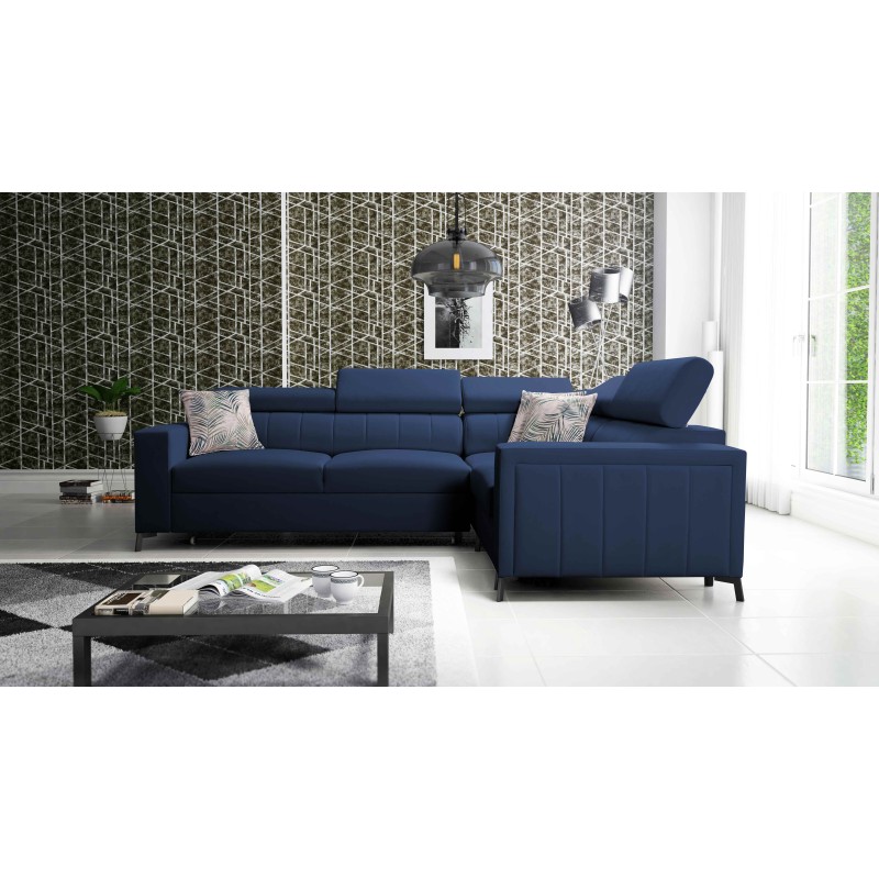 Sofá esquinero Arco II con función de cama - Velvet, Mono 241 - Una combinación perfecta de estilo y confort