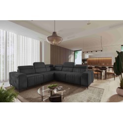 Ecksofa Verona III mit Schlaffunktion im Veloursstoff, Vena 20 – Eleganz und Funktionalität in einem Möbelstück