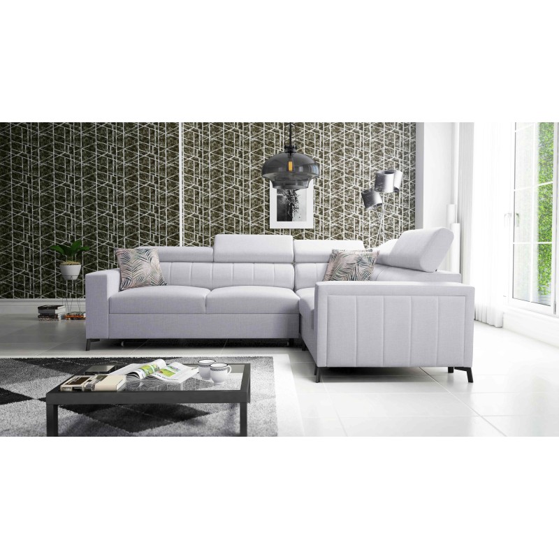 Arco II Corner Sofa with Sleeping Function - Woven Fabric, Sawana 84 - A Perfect Combination of Style and Comfort