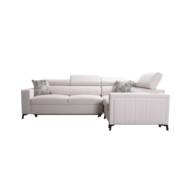 Esquinero Arco II con función de cama - Tejido, Sawana 84 + Eco-cuero - Una combinación perfecta de estilo y confort