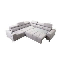 Narożnik Verona III z funkcją spania w tkaninie Welur, Vena 14 – elegancja i funkcjonalność w jednym meblu