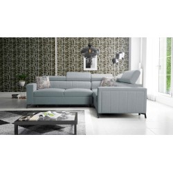 Arco II Corner Sofa with Sleeping Function - Woven Fabric, Sawana 72 - An Excellent Combination of Style and Comfort
